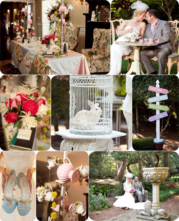 Teaparty in Wonderland Alice in Wonderland Style Table Decoration - Disney  Themed Wedding Designs